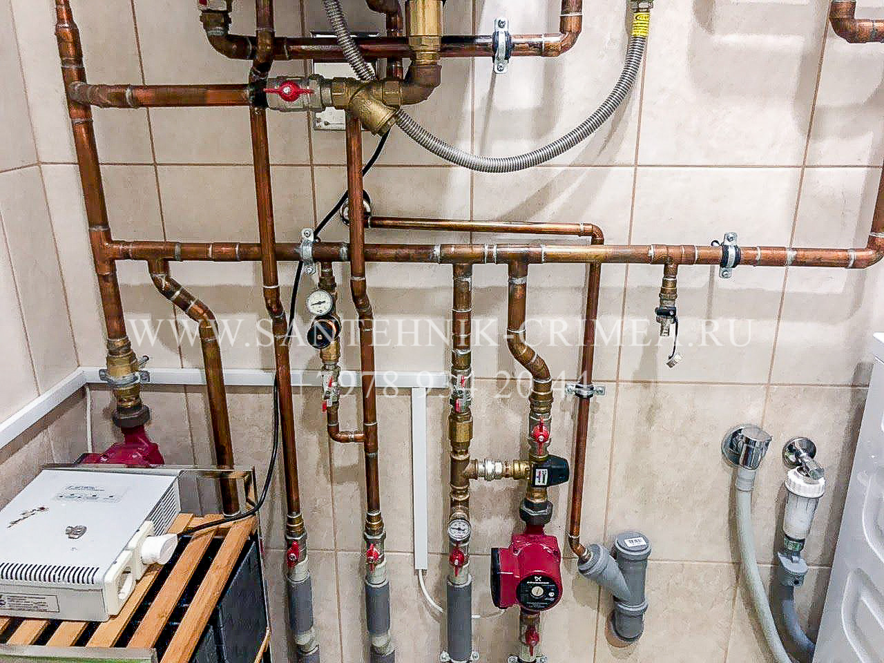 Монтаж магистралей отопления и водопровода. Сантехнические работы любой сложности. Симферополь. Крым