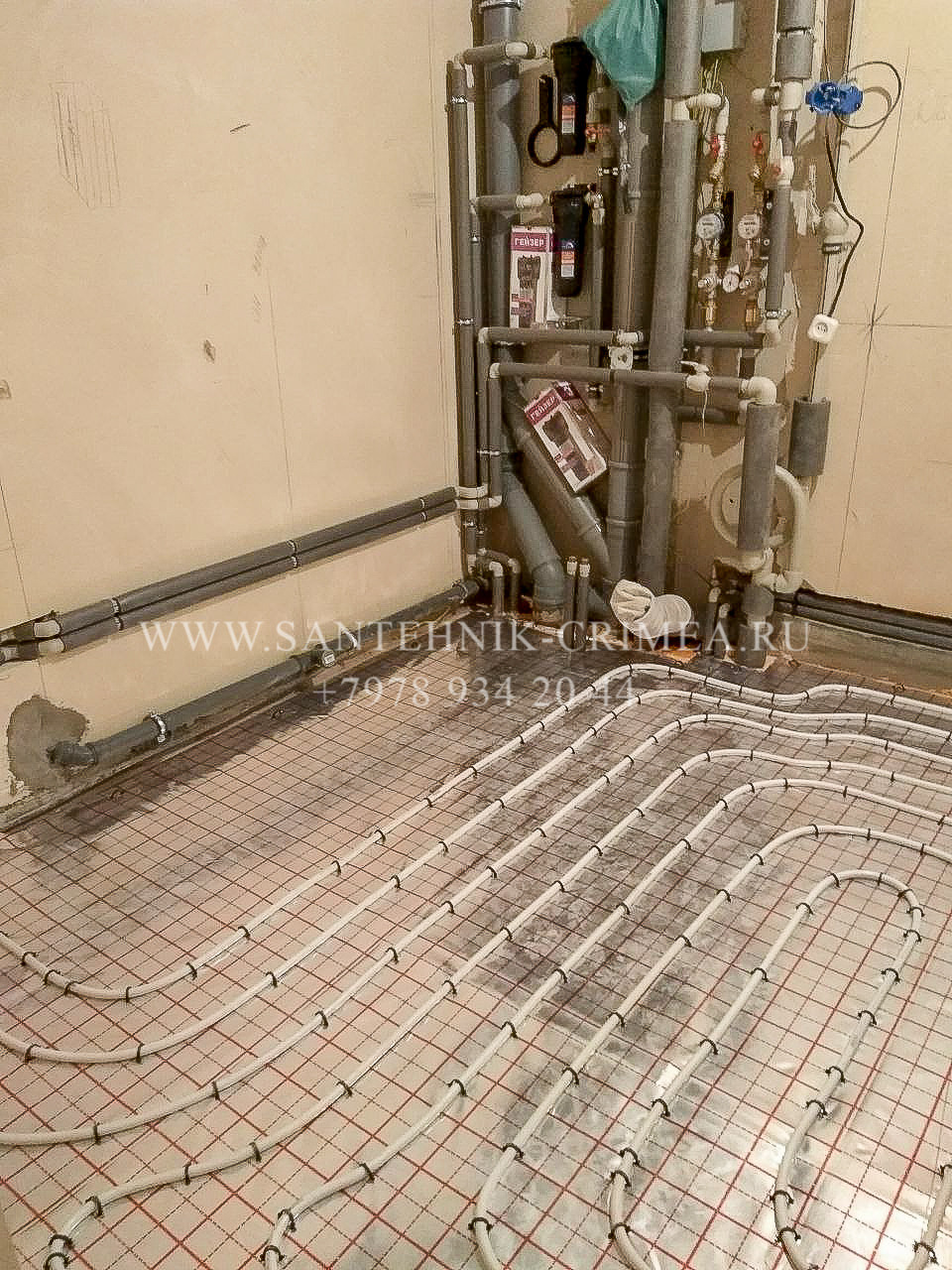 Монтаж магистралей отопления и водопровода. Сантехнические работы любой сложности. Симферополь. Крым