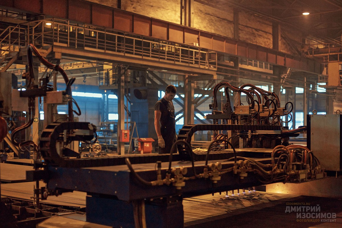 Съёмка на производстве