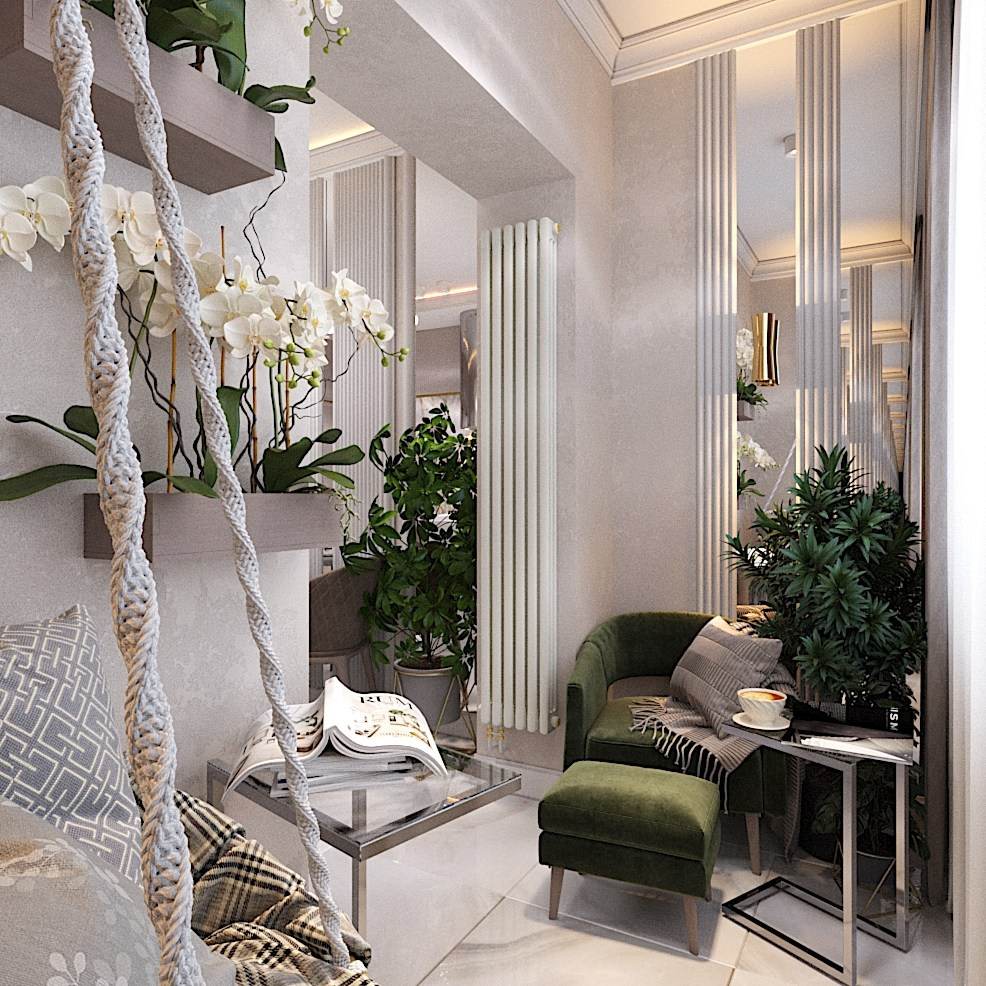 Кухня с видом на парк. Студия интерьерной визуализации и дизайна FishkaRom в Краснодаре и по всей России