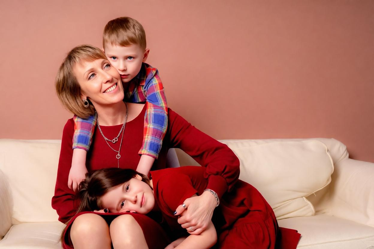 Марина и дети. Фотограф в Санкт-Петербурге