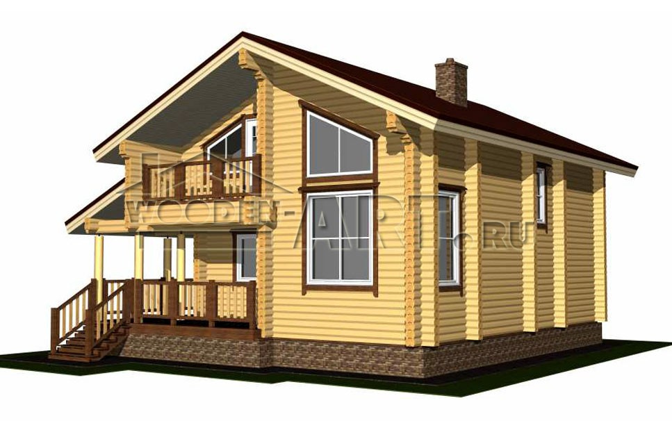 «Павшино» 179 кв. м. Проекты деревянных домов