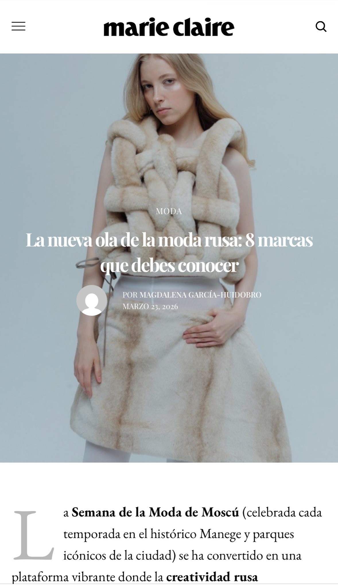 Marie Claire. Fashion/ фэшн фотограф в Санкт-Петербурге Юлия Леонович
