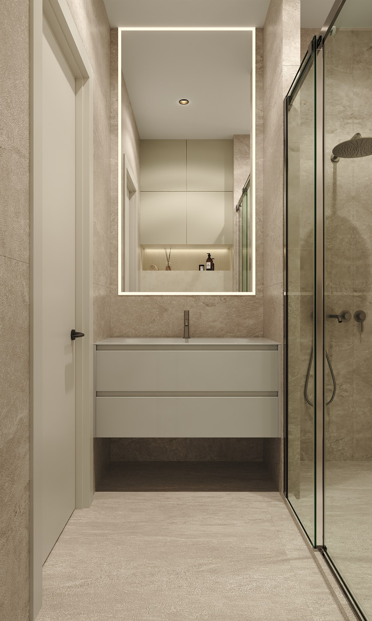 Serenity in Light & Beige. 3D Визуализация