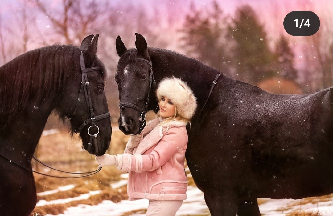 Фотосессии с лошадьми зимой. Фотограф женский и мужской портрет Санкт-Петербург
