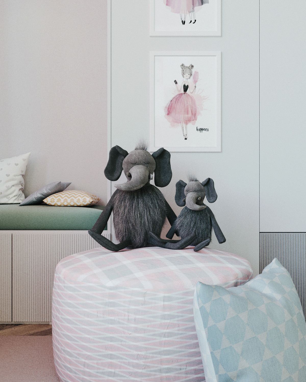 «Японские мотивы» 107кв.м. Дизайнер интерьеров Olala interior design