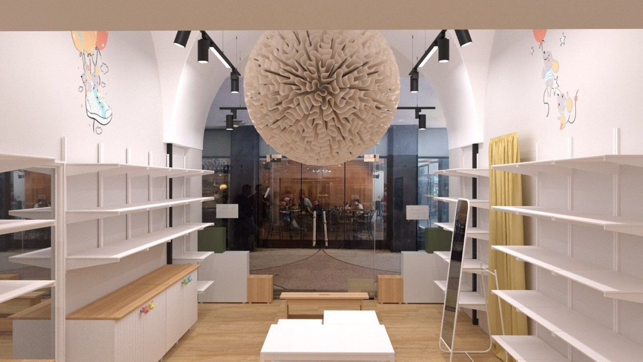 Tel Aviv, Schuster Centre. Olga Goldina architectural interior design, styling and staging