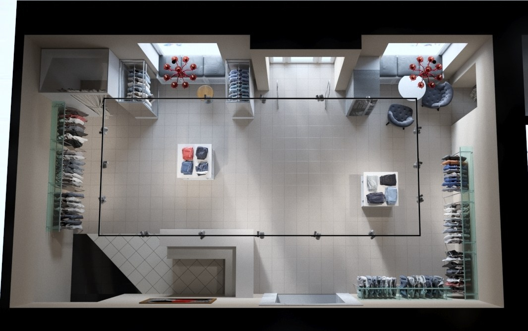 Galant shop. Interior designer Nataliia Iksanova