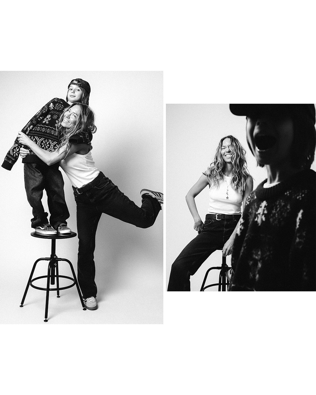 Чб на белом