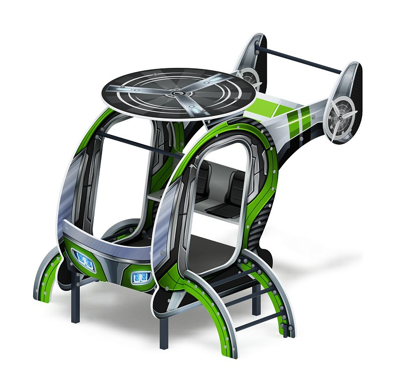 Вертолет (Техно) МФ 10.03.04-03 Габариты (ШхДхВ): 2000x1760x1500 Зона безопасности, мм: 5000х4760