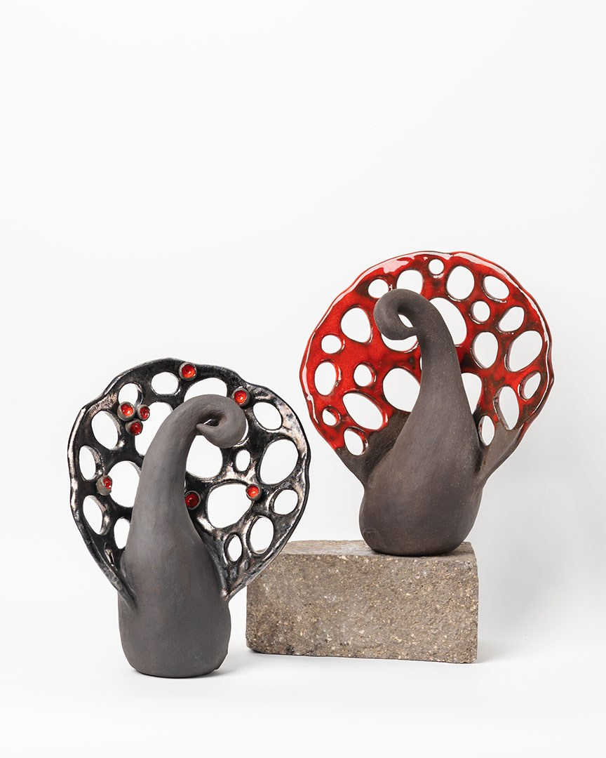 Вазы Жар-птица. Художник и керамист в Москве Виктория Густарёва