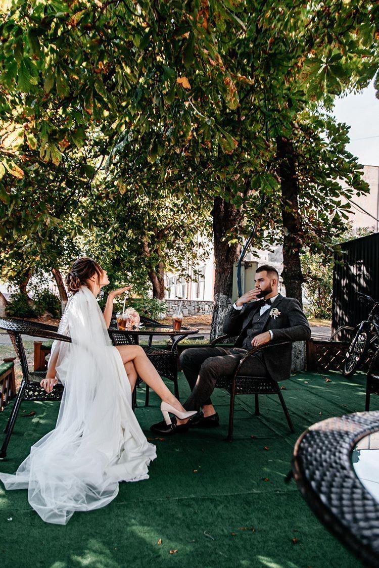 Фотосессия невесты Анны в свадебном платье Эсм от салона-ателье Бонжур. Свадебный салон-ателье Бонжур в Минске Bonjour