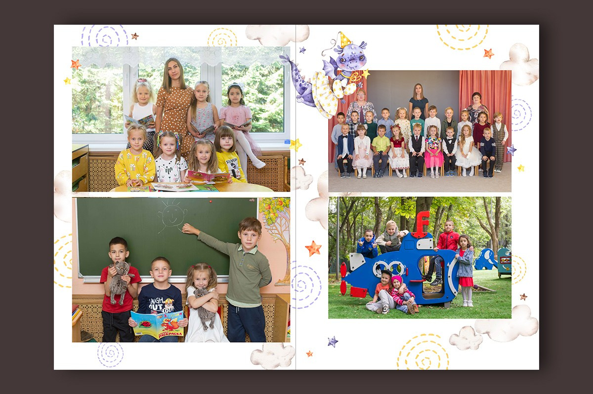 Выпускные альбомы в детский сад с бесплатной оживающей фотографией. Выпускные альбомы. Частные съемки