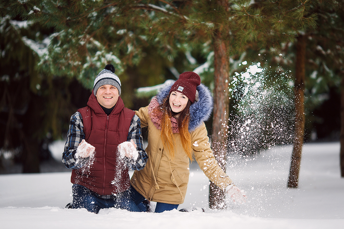 Зимняя семейная фотопрогулка. Свадебный и семейный фотограф Москва Екатерина Верижникова