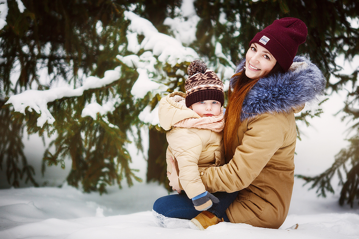 Зимняя семейная фотопрогулка. Свадебный и семейный фотограф Москва Екатерина Верижникова