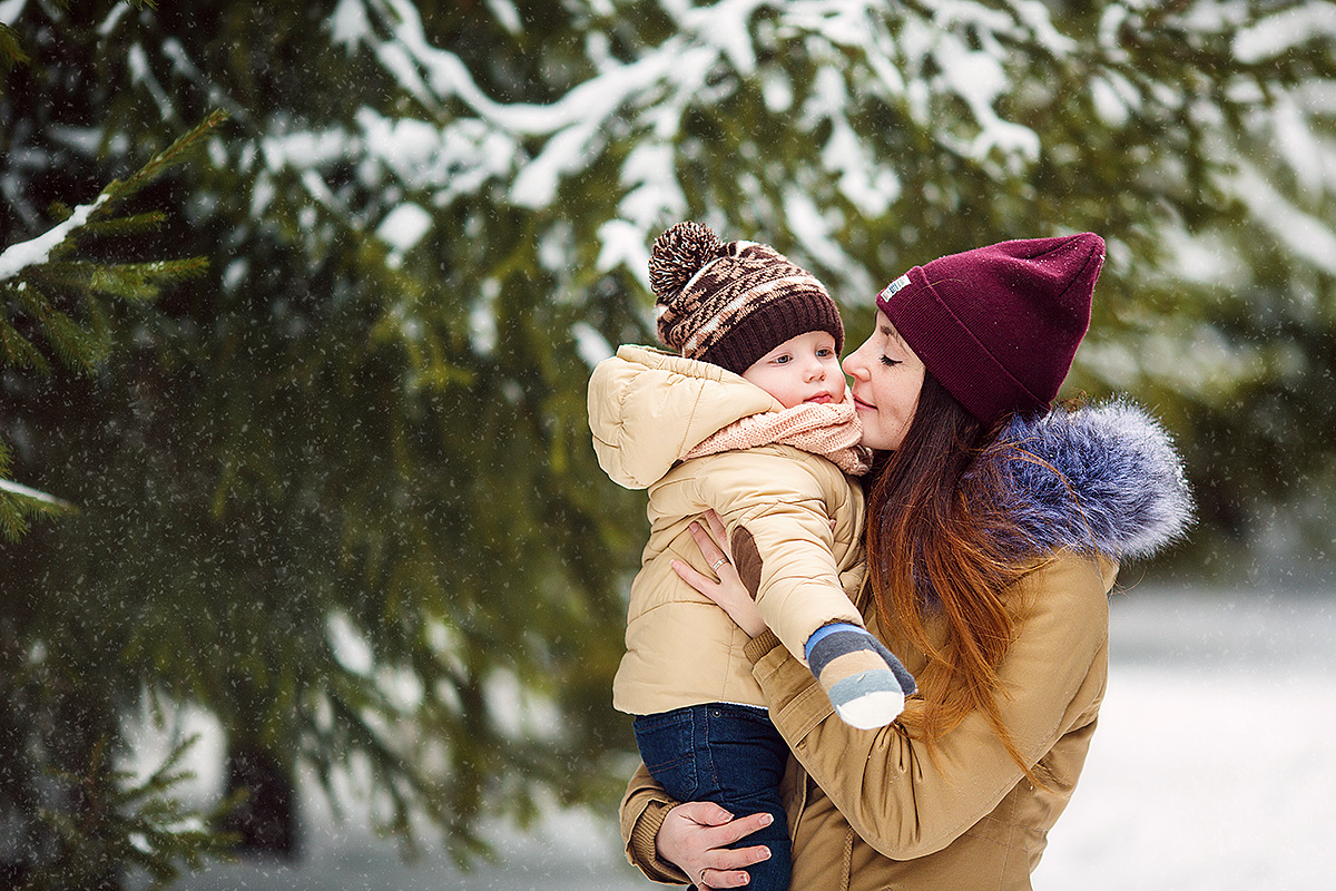 Зимняя семейная фотопрогулка. Свадебный и семейный фотограф Москва Екатерина Верижникова