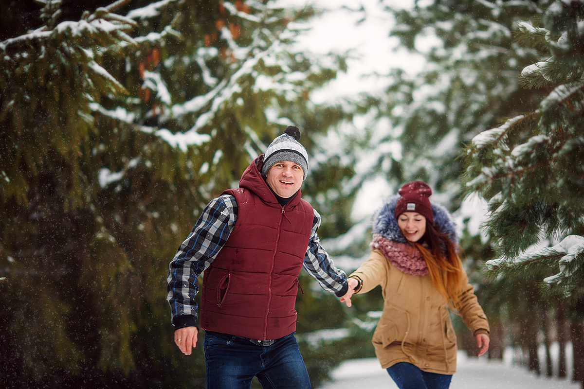 Зимняя семейная фотопрогулка. Свадебный и семейный фотограф Москва Екатерина Верижникова