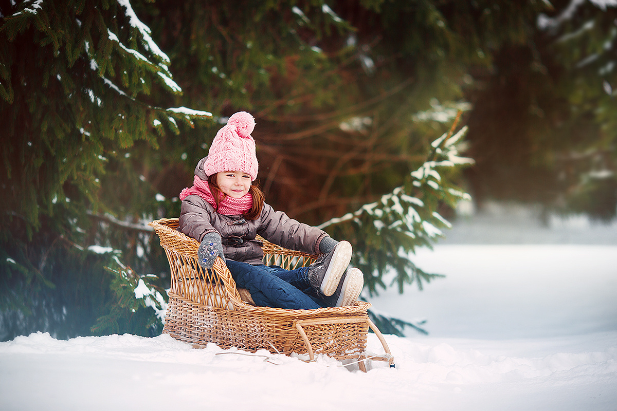 Зимняя семейная фотопрогулка. Свадебный и семейный фотограф Москва Екатерина Верижникова