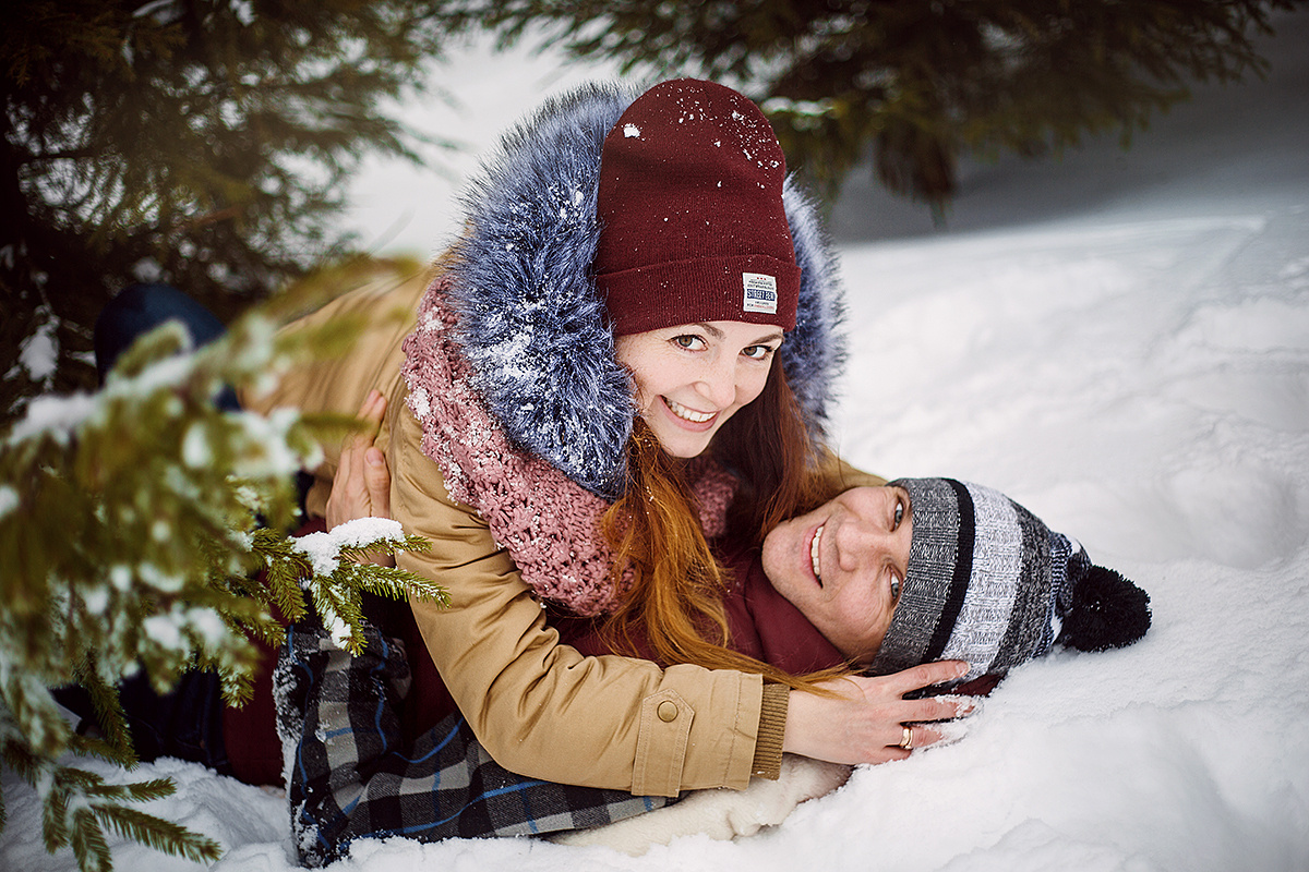Зимняя семейная фотопрогулка. Свадебный и семейный фотограф Москва Екатерина Верижникова