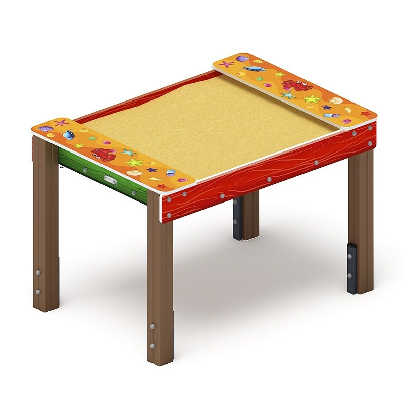 Песочница - ДОВ 50.01.09-01 - Забота (Ракушки) Н-1000 Габариты (ШхДхВ): 1100x1546x1000 Зона безопасности, мм: 5970х3750