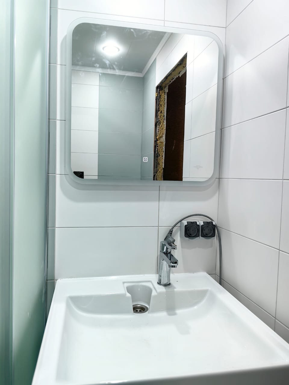 Ванная комната (ул. Комиссара Габишева д. 31). Ремонт санузла, туалета, ванной под ключ в Казани. Укладка плитки