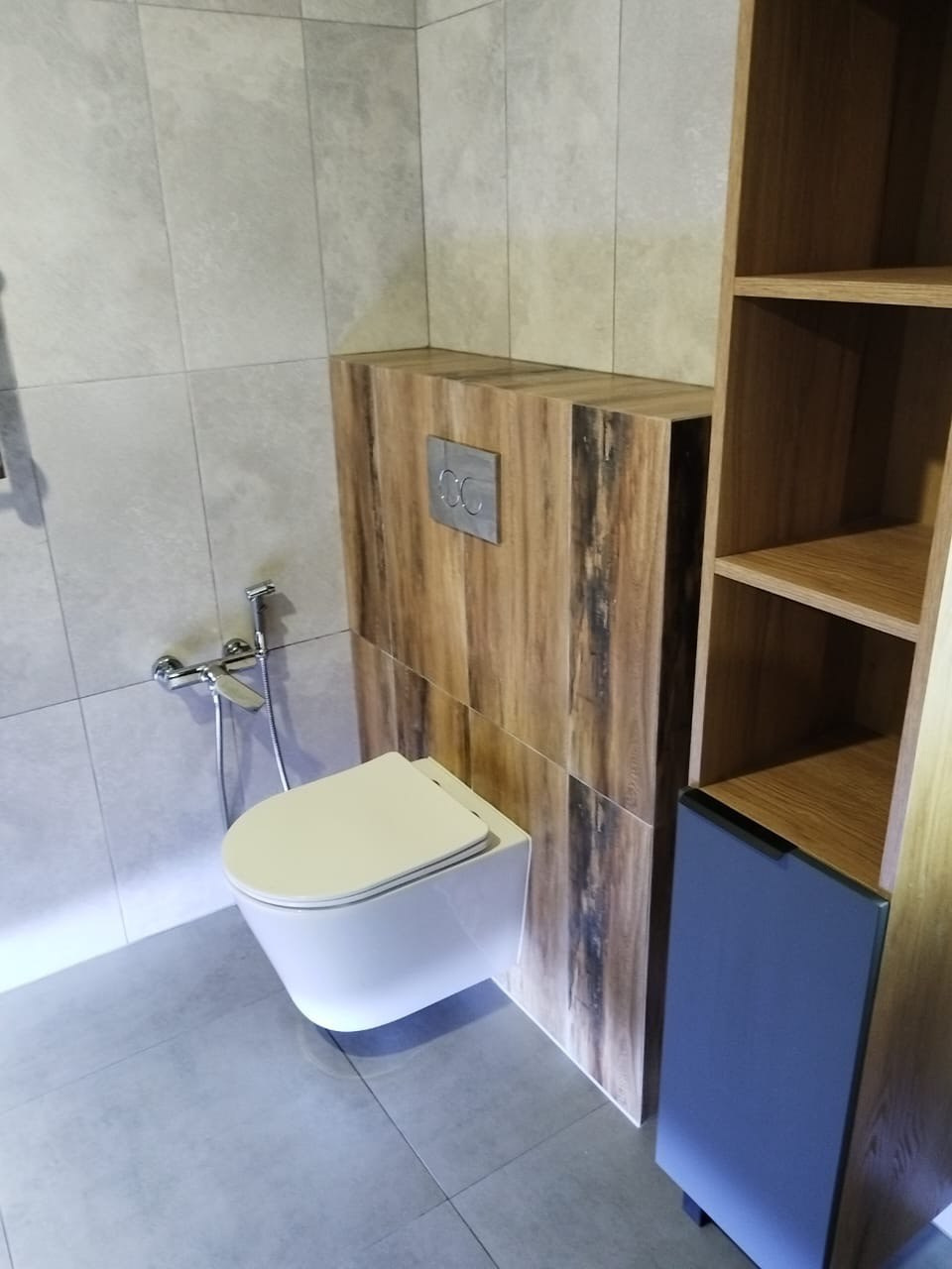 Ванная комната (с. Осиново, ул. Солнечная, д. 67а). Ремонт санузла, туалета, ванной под ключ в Казани. Укладка плитки