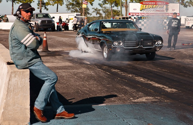 DrugRacing на автомобилях выпущенных до 1975 г. США, Флорида, 2010. Фотограф Василий Буланов