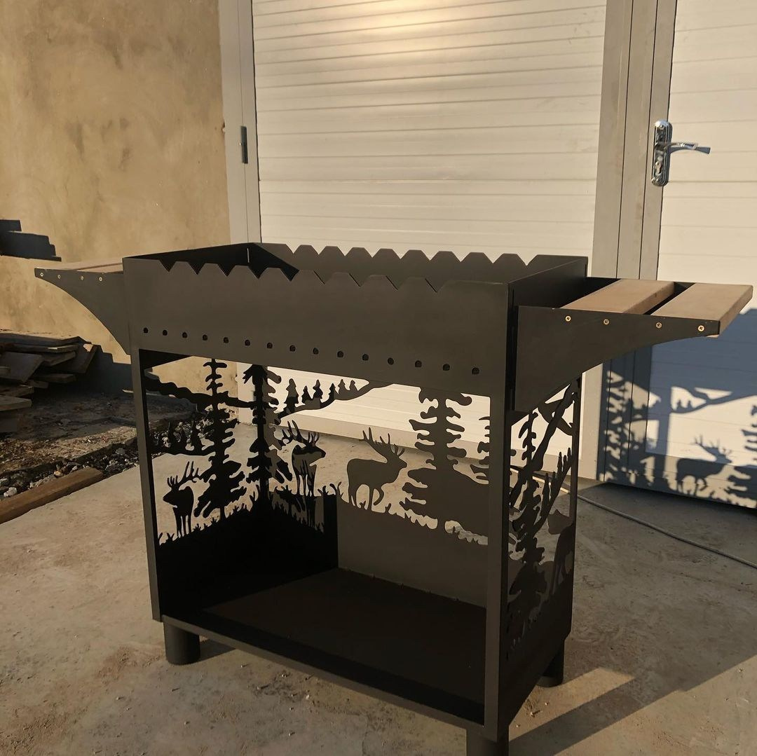 Мангалы с резным рисунком. Купить / заказать мангал для дома в Краснодаре от производителя «Мангал Мастер»