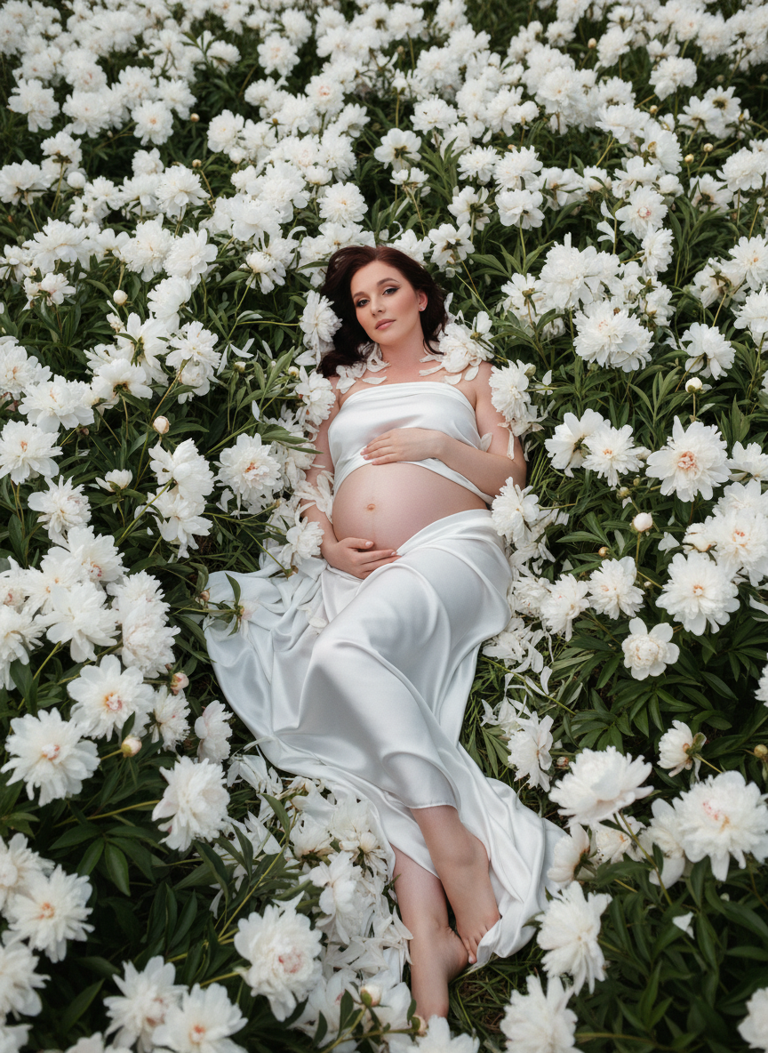 В цветах. Фотограф беременности в Екатеринбурге Илона Филатьева