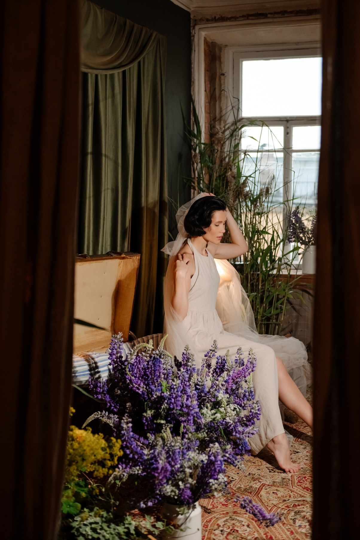 Индивидуальная. С люпинами. Свадебный и сеейный фотограф в Санкт-Петербурге Елена Худякова