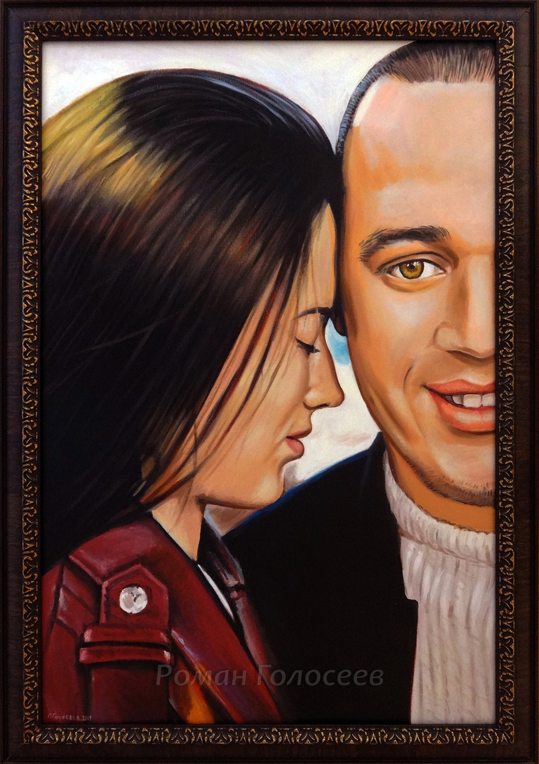 "Спокойствие на твоём плече", 60х40, холст, масло, 01.12.2019