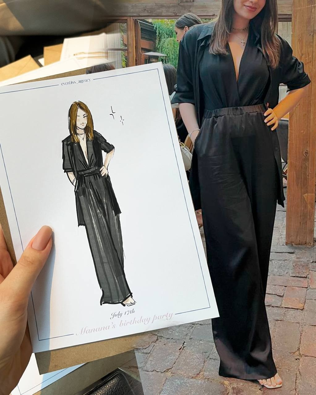 Модные фэшн скетчи на мероприятия. Eventiss art agency| Художники и арт-услуги на мероприятие Москва и МО