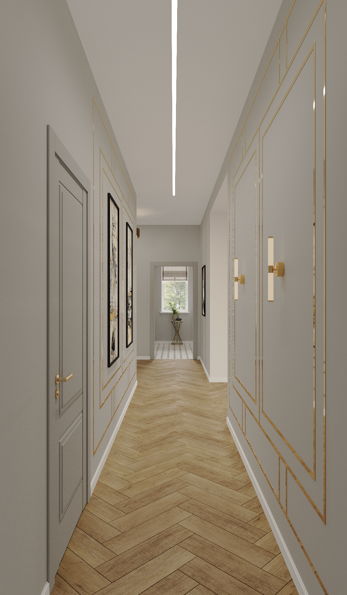 Частный дом в стиле арт-деко. Дизайнер интерьеров Ростов-на-Дону Кристина Карпенко