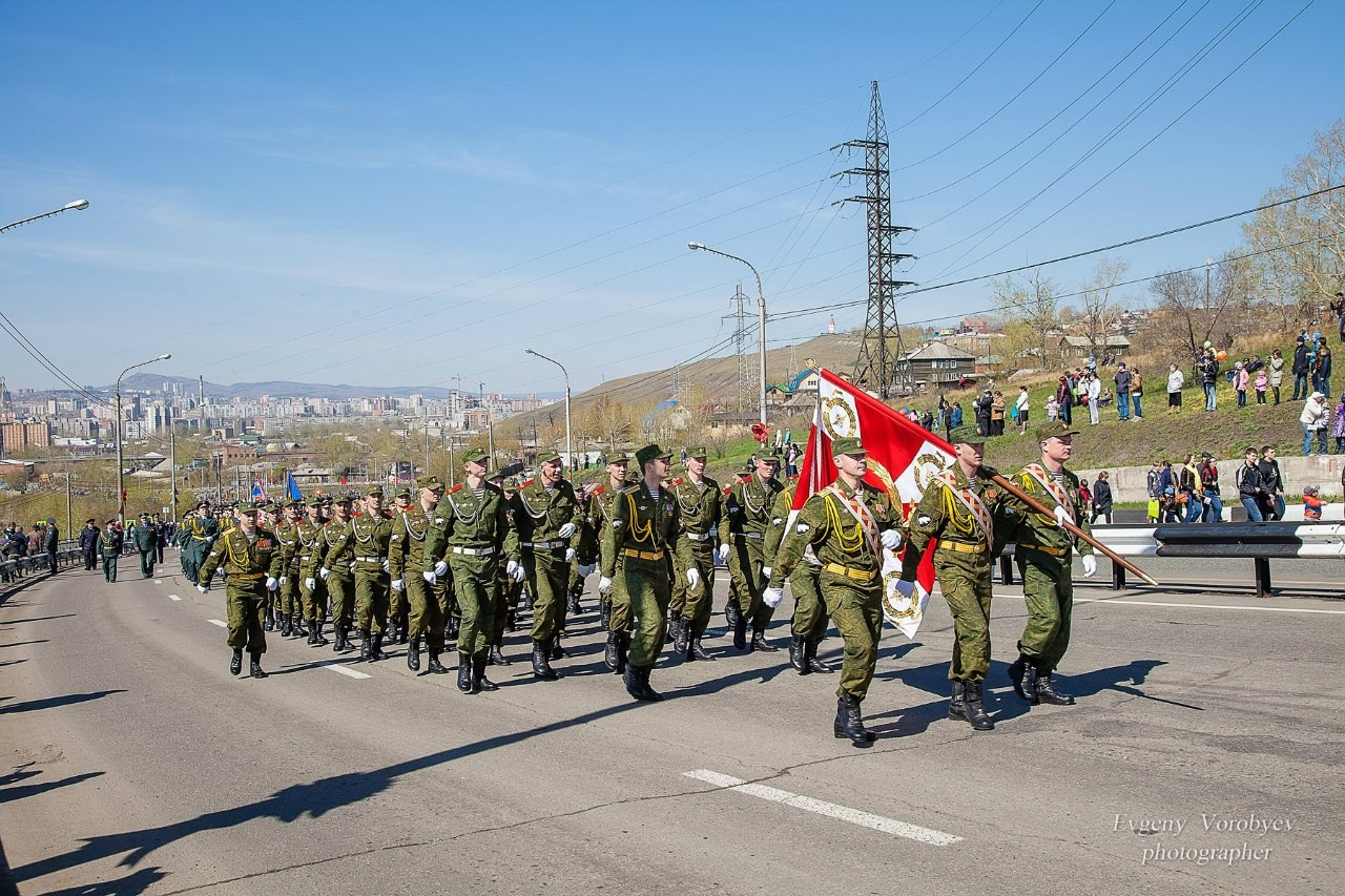Празднование Дня победы 9 мая в Красноярске