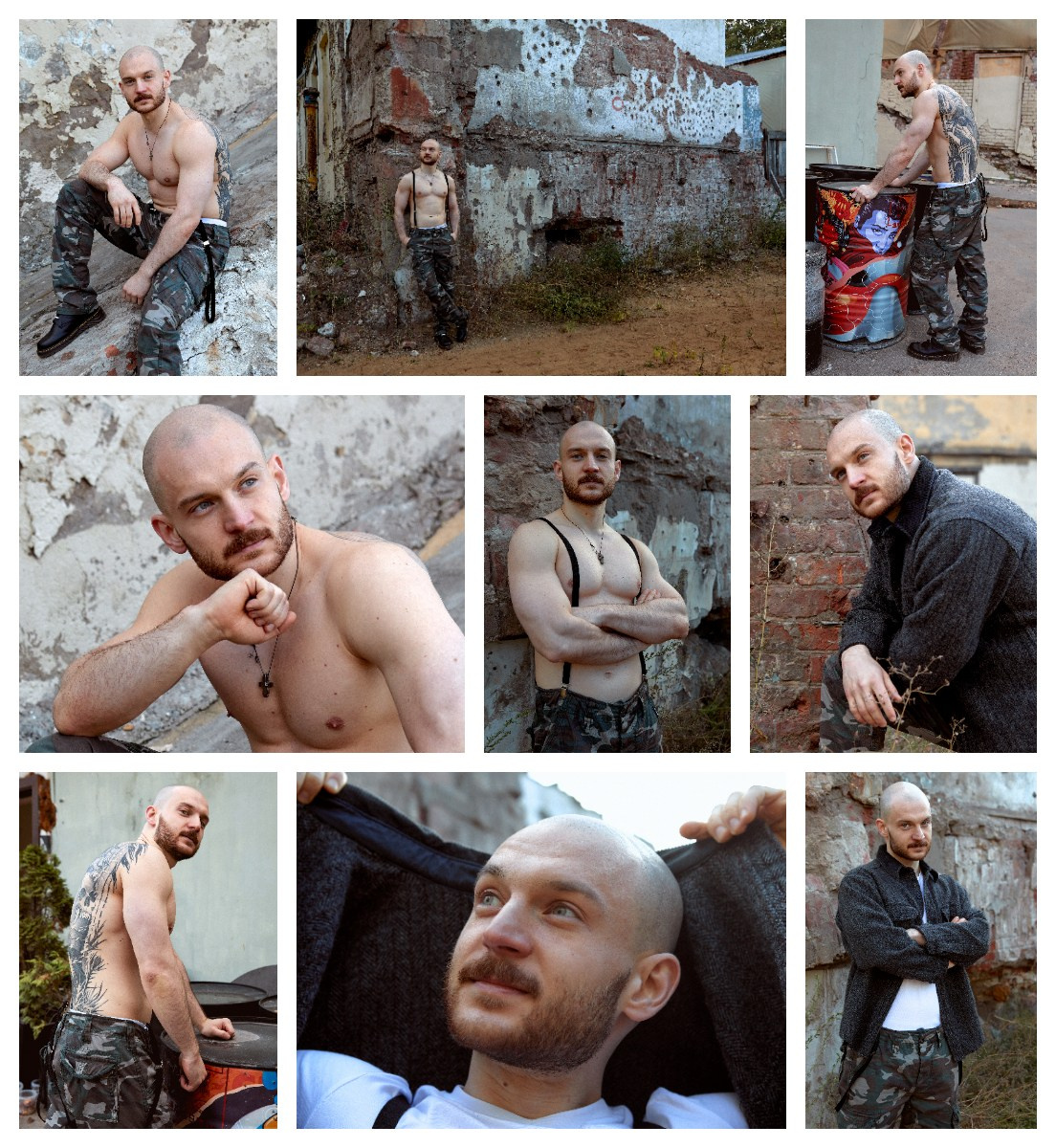 Мужские фотосессии в студии и на улице: художественные, для соцсетей, аватаров, сайтов знакомств. Фотограф Полина Завельская