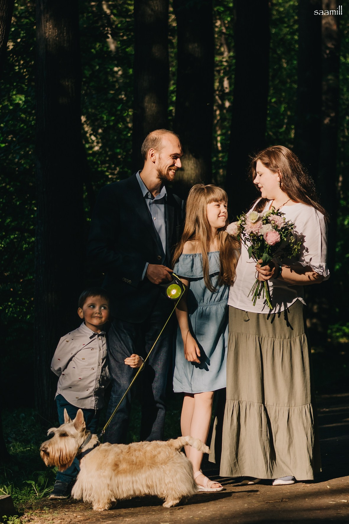 Life with dog. Saamill