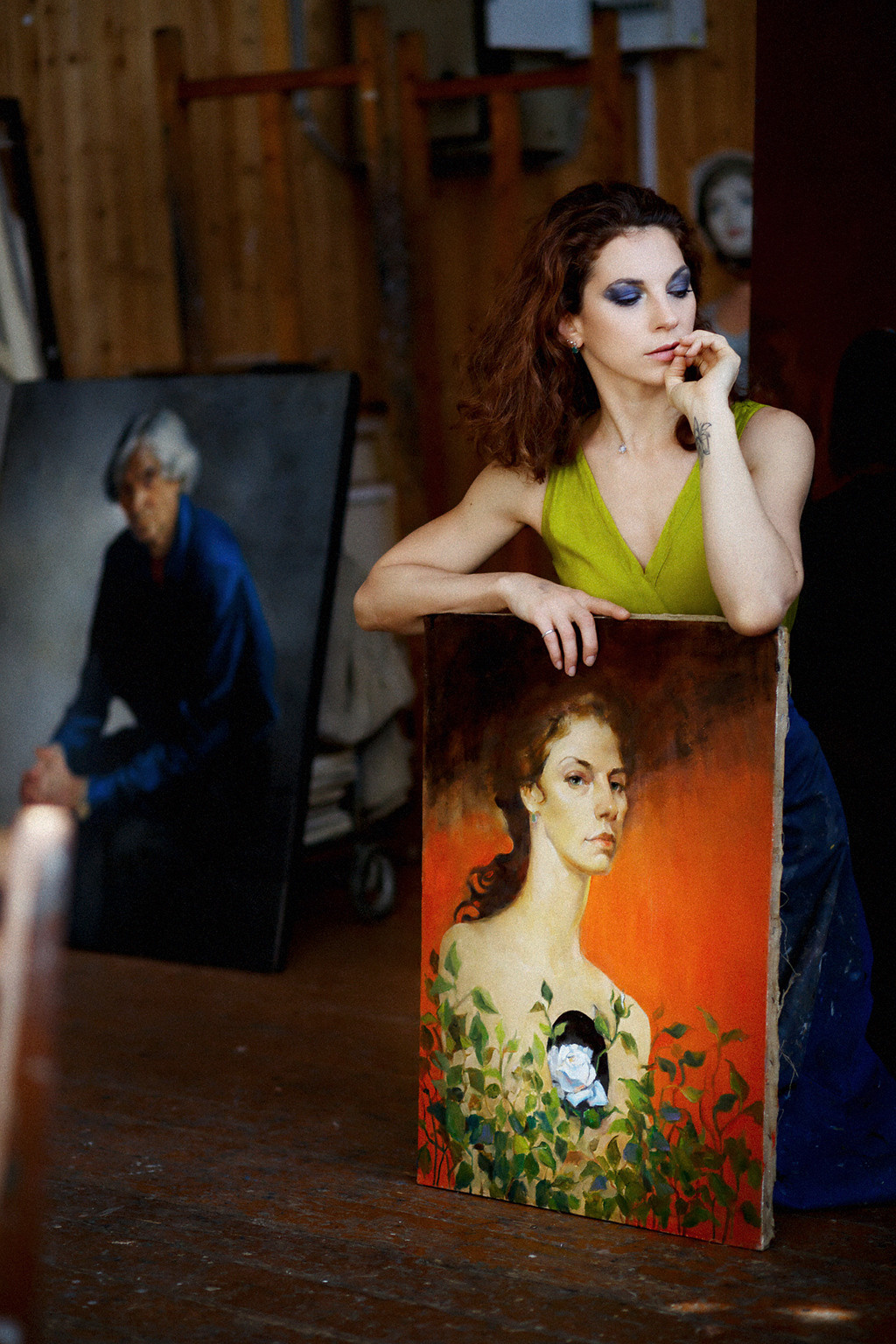 В мастерской. Фотокоуч Катерина Каледина