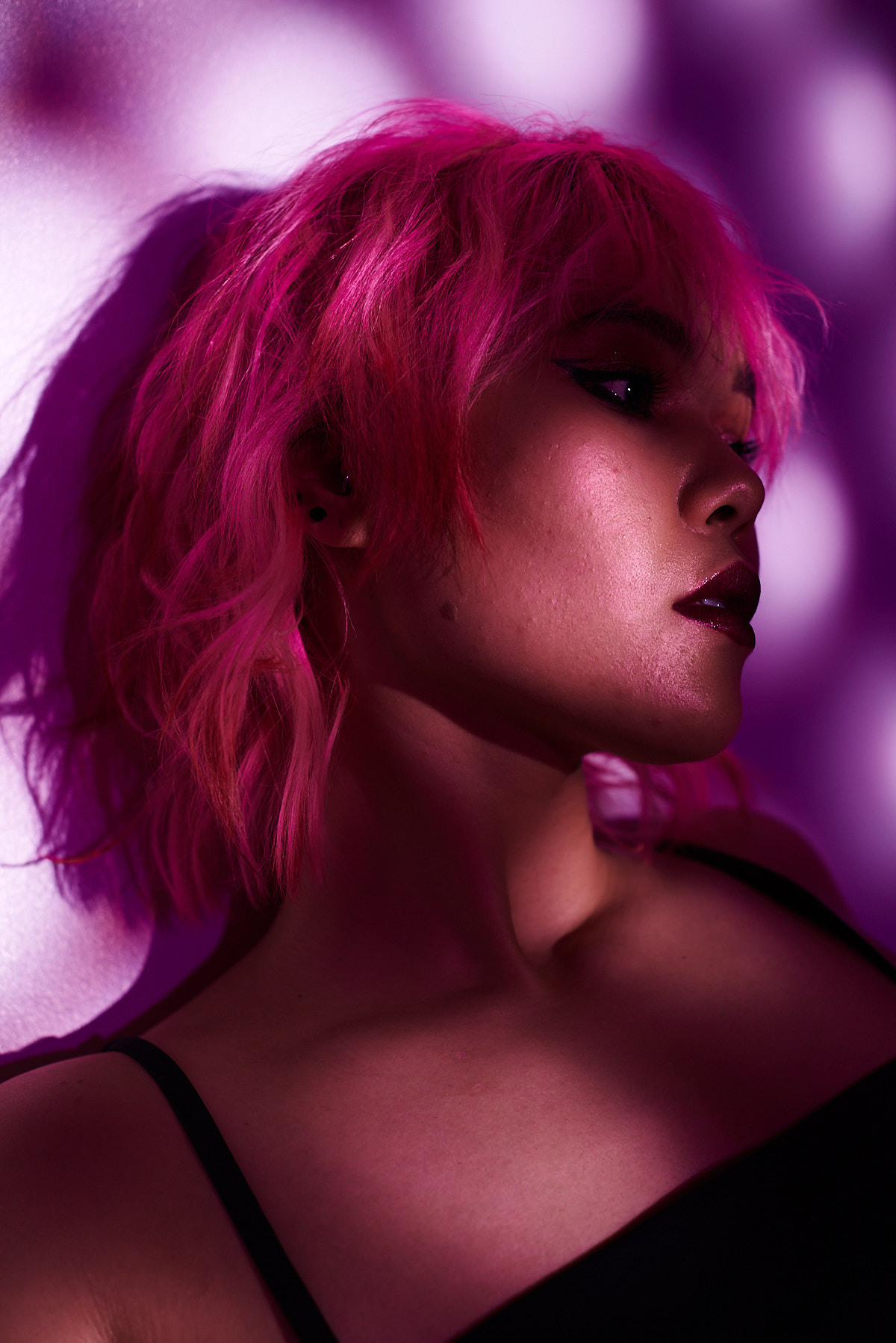 Студийная фотосессия с креативным цветным светом. Фотограф Алматы Ольга Photodooshy