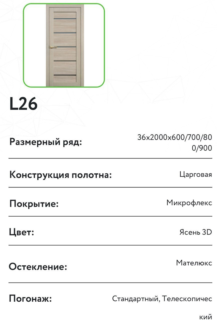 Коллекция LiteDoors_L 26. Портфолио