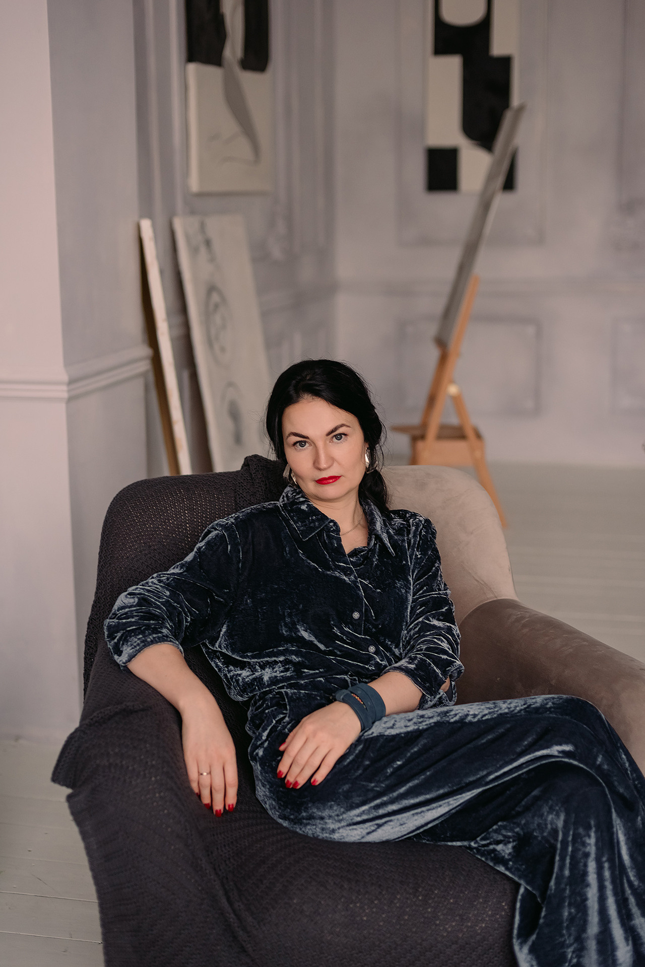 Семейная фотосессия в студии. Фотограф Юлия Кондратьева