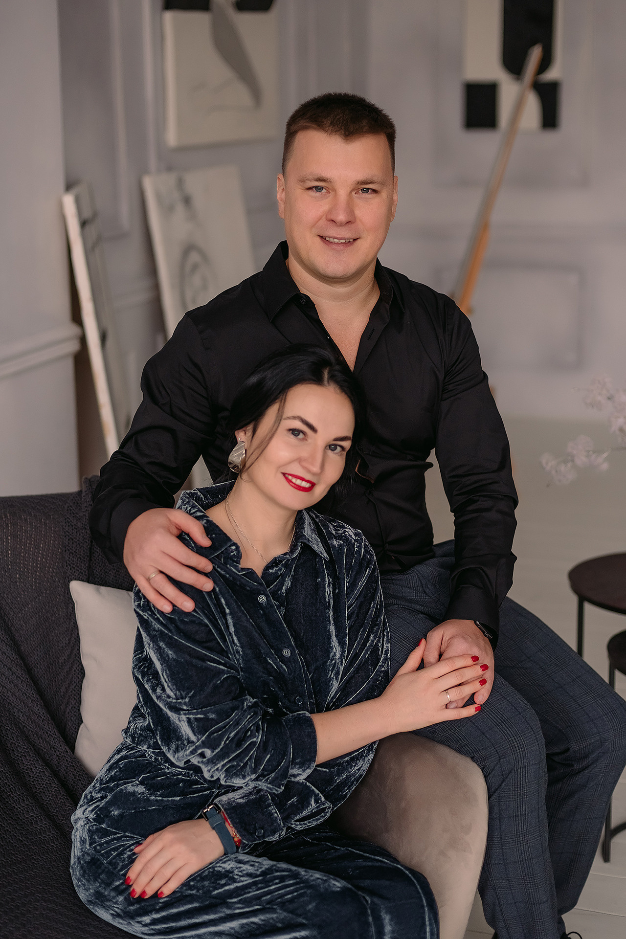 Семейная фотосессия в студии. Фотограф Юлия Кондратьева