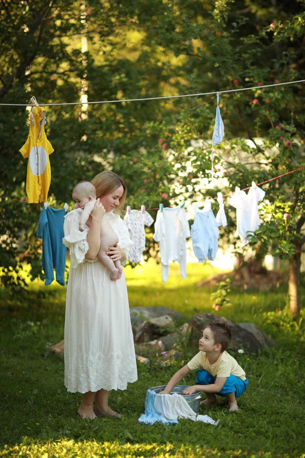 Большая стирка. Фотограф Юлия Рязанова Москва семейный и детский