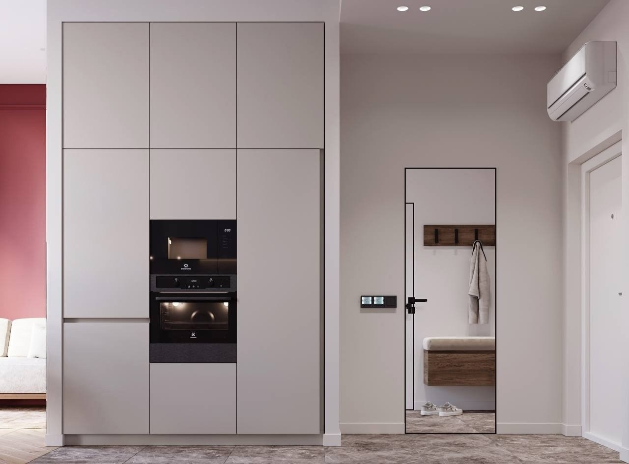 Визуализация квартиры-студии ЖК Невский 28.8 m². Заказать 3d визуализацию интерьеров — Дарья Веденёва