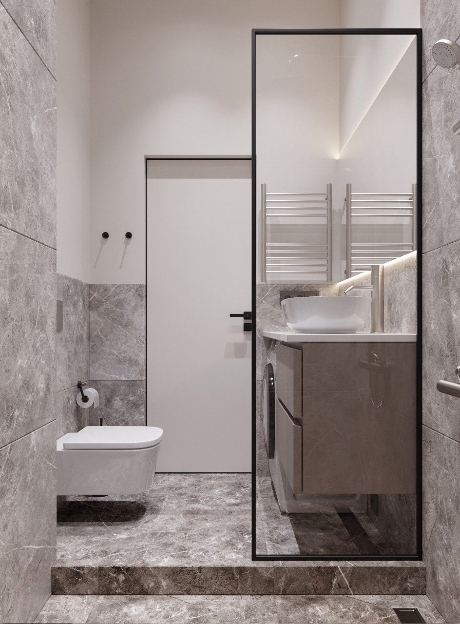 Визуализация квартиры-студии ЖК Невский 28.8 m². Заказать 3d визуализацию интерьеров — Дарья Веденёва