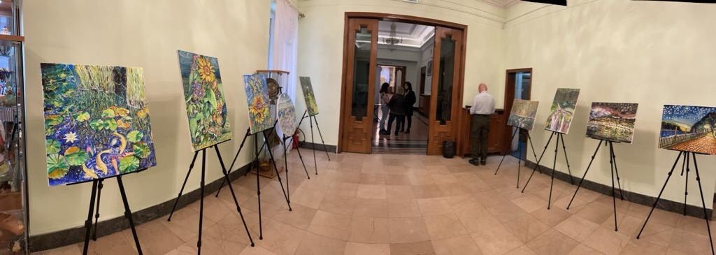 Выставка в Русском Доме, Белград, Сербия. Художник пост-импрессионист Татьяна Маевская
