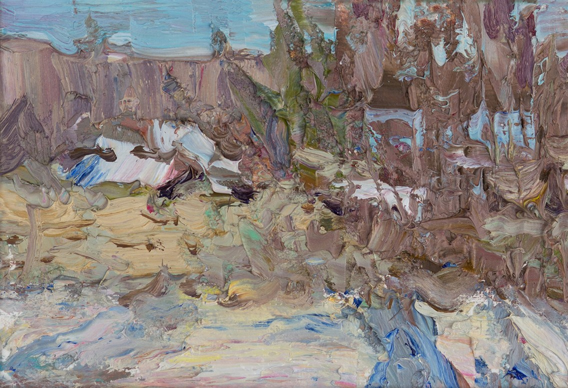 Февральский этюд. Художник Александр Каверин