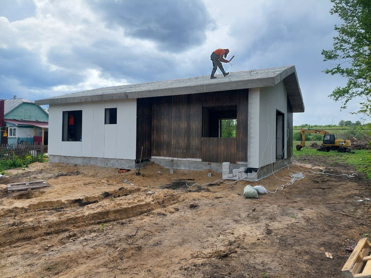 Быстровозводимый дом: Домокомплект Микеле 80, Воронежская область, Эртильский р-н. БыстроДом — капитальный дом за 7 дней!