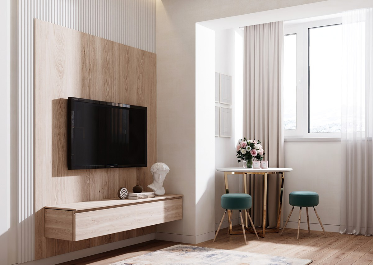 Визуализация квартиры 50 m². Заказать 3d визуализацию интерьеров — Дарья Веденёва