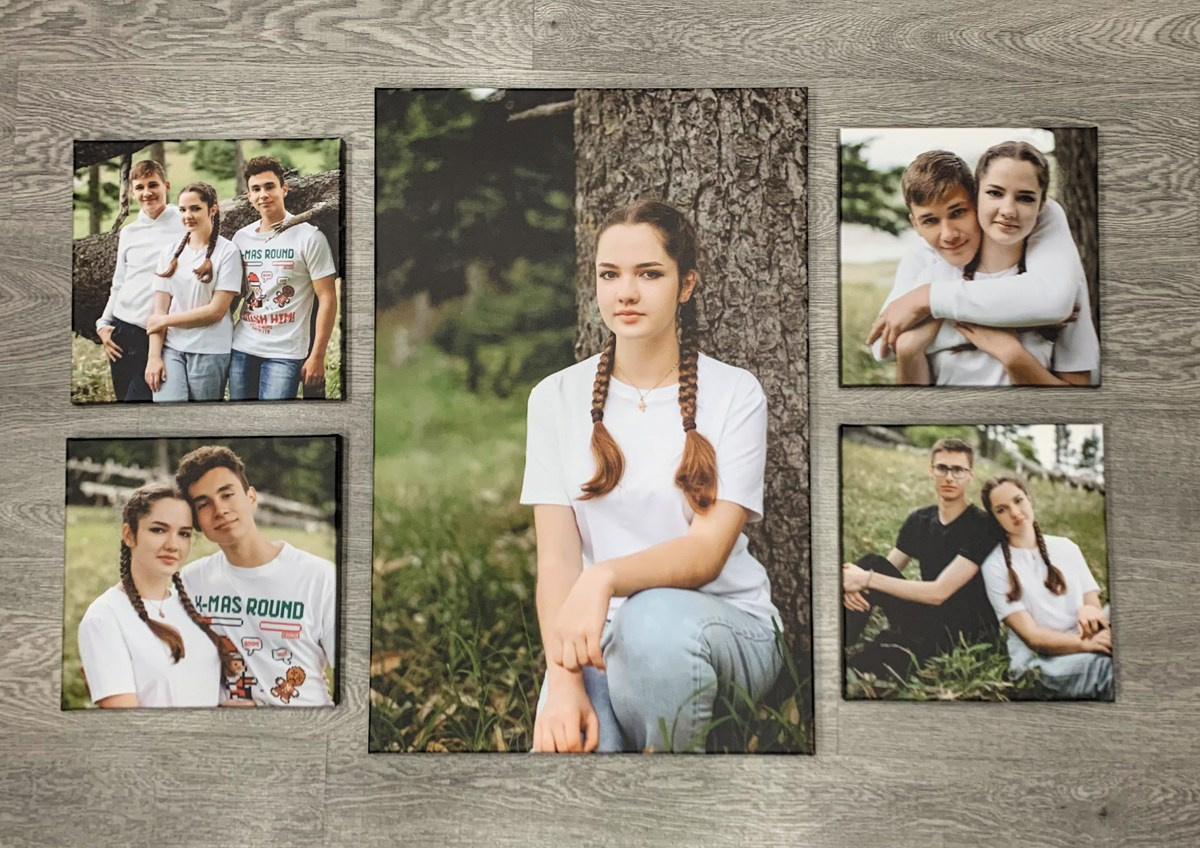 Холсты — коллаж. Выпускные альбомы в Советске