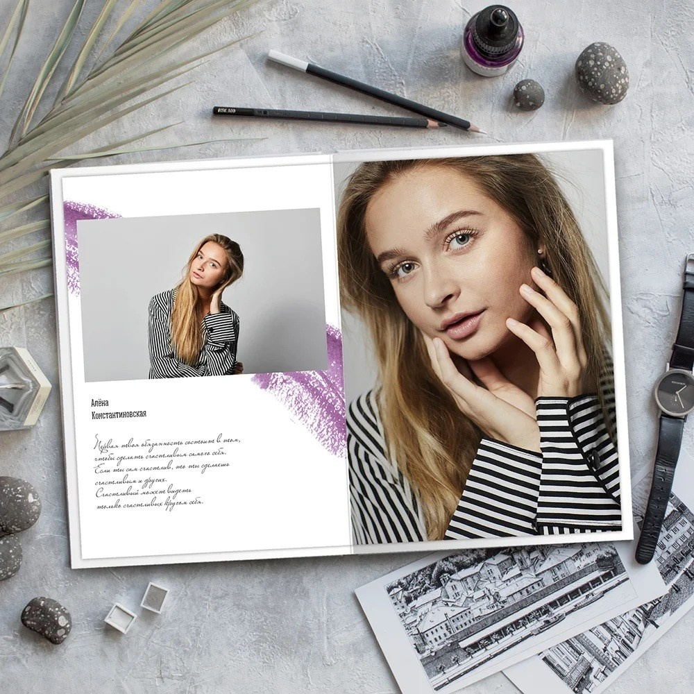 Личный разворот 2 портрета